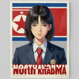 “ rei ayanami north korean propaganda poster, award winning, oil painting ”