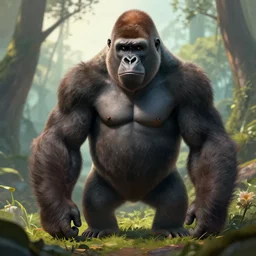 🦍 digital Art, Greg rutkowski, Trending artstation,cinematic