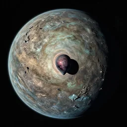first satellite image of an alien civilization on an exoplanet.