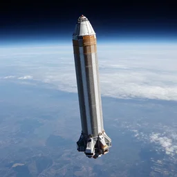 space elevator at the edge of the atmosphere