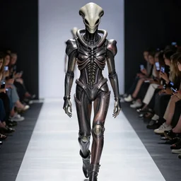 giger biomehanic alien suit formal xenomorph classic catwalk fashion