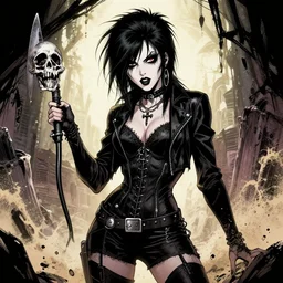 goth girl death from sandman dc comics joan jett