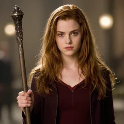 A realistic photo of Buffy Summers holding a stake, bokeh, 90mm, f/1.4