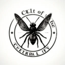 logo for the cult of the eternal fly
