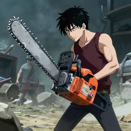 chainsaw man, cinematic, realistic, photoreal