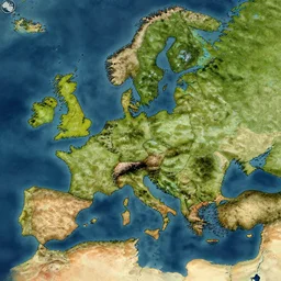 highly detailed, satellite image, game map, casual game, anno 1602, landscape