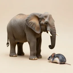 elephant - mouse - hybrid, animal photography