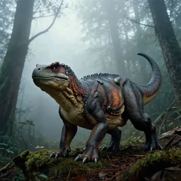 raptor, in forest, fog, ansel adams, in style frazetta, turok dinosar hunter, 8 5 mm lens, in style sin city, shot on imax