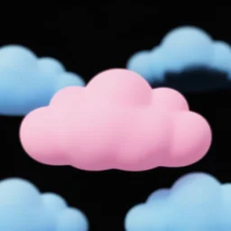 pink clouds, under blue clouds, under black sky, smooth, cartoonish and simplistic, background artwork, digital art, award winning