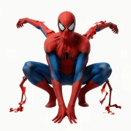 spiderman with 8 legs and 0 arms