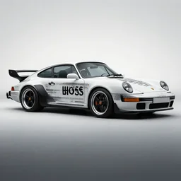 photo of a porsche 9 1 1 designed by hugo boss.