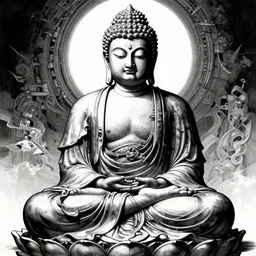 the undead Buddha by kentaro miura, hyper-detailed masterpiece