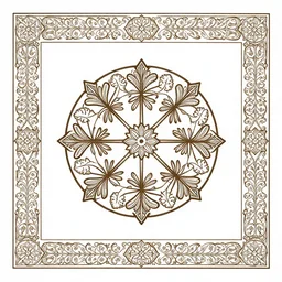 art nouveau ornament symbolique pimpernel traditional oriental geometrical borders for design stock vector, alfons maria mucha documents decoratifs, clean design by gaston bussiere, anna nikonova aka newmilky, greg rutkowski, yoji shinkawa, yoshitaka amano, donato giancola, geoffroy thoorens