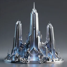 3 d sculpt of a minimalist shiney cyberpunk neon futurist angular cathedral'necron architecture'evil gothic tron arcane ruins, warhmmer 4 0 k scifi tower spaceship inspired by the matrix, lotr, star wars, ilm, beeple, star citizen halo, mass effect, starship troopers, elysium, the expanse, high tech industrial, artstation unreal