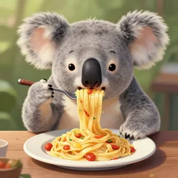 🐨🍝,digital Art, Greg rutkowski, Trending artstation,cinematic