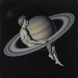 saturn devouring his son. black painting. by inhyuk lee and goya.