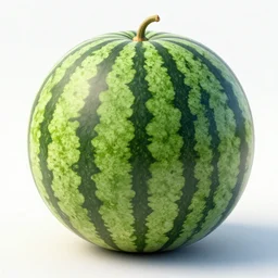 a whole uncut watermelon, detailed render, 8k