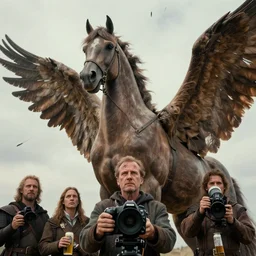 wide - shot | dslr | madison beer | as a valkyrie warrior | giant winged horse | detailed face | scarred | arrows filling the sky | by victor nizovtsev, john blanche, werner herzog | fantasy | highly detailed | north mythology | realism | film | cinematic 4 k |