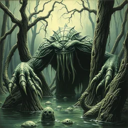 swamp thing by h e giger and alan moore
