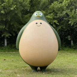 a perfectly round person