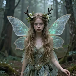 fairy girl inspired by zdzislaw beksinski