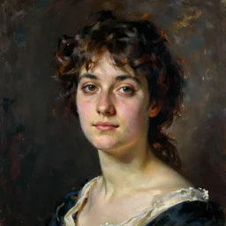 portrait of a woman. painting by lucien levy dhurmer