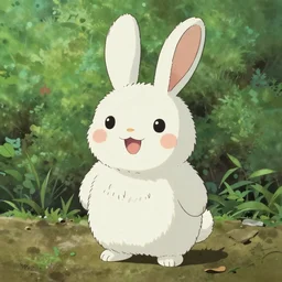 happy bunny by Hayao Miyazaki