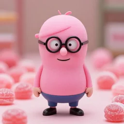 realistic still of jesse pinkman as pink candy, 8 5 mm, f. 1 4, beautiful composition,