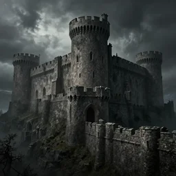 dragonstone castle from westeros by greg rutkowski, artstation and ian miller, extremely hyperdetailed, grim atmosphere, intricate stone architecture, sense of dread, ominous, ramparts, bulwarks