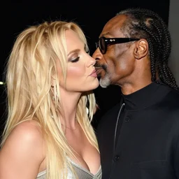 “ britney spears and snoop dogg kissing ”