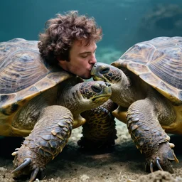 jack black kissing a giant turtle, national geographic photo, 8 k