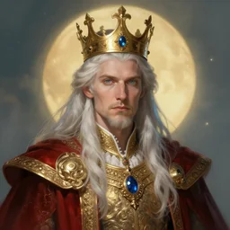 Portrait of the King of Dreams, High Fantasy, digital illustration