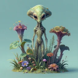 scientifically plausible alien flora, digital art, trending on ArtStation