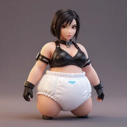 bayonetta in a huggies puffy diaper octane render