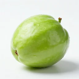 food photography. unknown green sweet and sour fruit, fresh, light. studio lighting. intricate details.