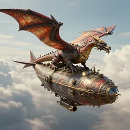 Flying Dragon style air ships Greg Rutowski detailed painting 8K 3D 8k resolution steampunk Unreal Engine trending on Artstation