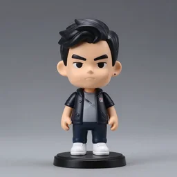 kyle gas as a plastic figurine bobblehead doll, studio lighting, product photograph