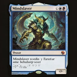 illustration image for magic the gathering card mindslaver, highly detailed, fantasy, cartoon style, painting