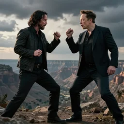 Keanu reeves fights elon musk