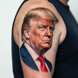 donald trump tattoo photo