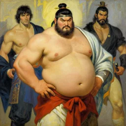 wuxia, attractive beefy man, character design, colorful, painting by gaston bussiere, craig mullins, j. c. leyendecker, tom of finland