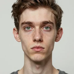 semi realistic portrait of a skinny man having tree different eyes with a huge and big  Adam's apple by Stanley Artgerm Lau, WLOP, Rossdraws, James Jean, Andrei Riabovitchev, Marc Simonetti, and Sakimichan, trending on artstation