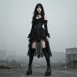 tall goth girlfriend