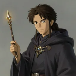 portrait of a fantasy wizard with a wand, artstation, elegant, highly detailed, digital painting, concept art, smooth, sharp focus, illustration, art by studio ghibli, fujita goro, atey ghailan, tom whalen, jean giraud 8 k