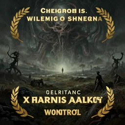 stunning landscape with a figure standing in the distance, victorian era, lovecraftian horror, cosmic horror!! cinematic lighting, muted colours, digital art, winning award masterpiece, fantastically beautiful, illustration, aesthetically inspired by wayne barlowe and gerald brom, trending on artstation, art by h r giger and greg rutkowski, octane render, 8 k