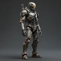 a rugged engineer terminator t 8 0 0 with cybernetic enhancements, scifi character portrait by greg rutkowski, esuthio, craig mullins, full body shot, cinematic lighting, dystopian scifi gear, gloomy, profile picture, mechanical, half robot, implants, steampunk