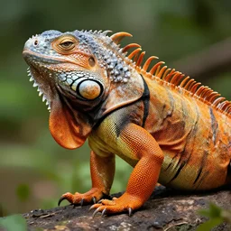 profile of an elephant iguana!! hybrid, bold natural colors, masterpiece, trending on artstation, photograph