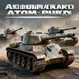 atompunk tanks doing battle, 4 k, hdr, smooth, sharp focus, high resolution, award - winning photo
