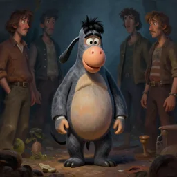 epic professional digital art of simple eeyore, atmospheric lighting, painted, intricate, detailed, by leesha hannigan, wayne haag, simon stalenhag, ignacio fernandez rios, best on artstation, cgsociety, epic, stunning, gorgeous, much detail, much wow, masterpiece