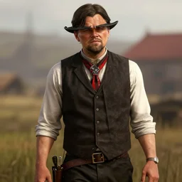 leonardo dicaprio plays arthur morgan in the playstation 4 video game red dead redemption 2, video game screenshot
